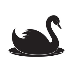 Wan Swimming On Lake Silhouette