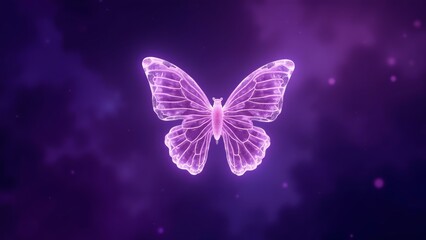 A sci-fi-inspired depiction of a human thyroid gland, rendered in crystalline glass with precise follicular details, floating amidst a deep purple nebula.