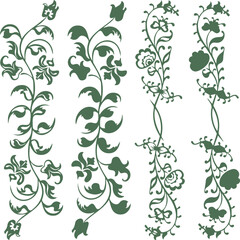 Beautiful flower art and mandala vector design