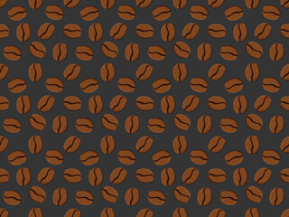 coffee beans flat element pattern abstract food hot cafe cartoon ornament print drink wallpaper cup