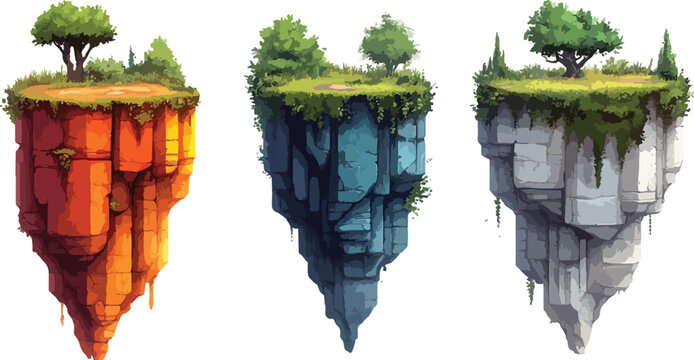 Nature Platform for Side Scroller.