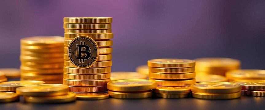 Stack of gold coins with dollar sign, simple financial icon,  budget,  investment