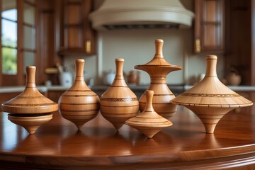 Bamboo Spinning Top - Bamboo Handicrafts Reimagined: A Whirl of Tradition and Creativity in Every Spin, Perfect for Eco-Conscious Toy Collectors and Cultural Enthusiasts