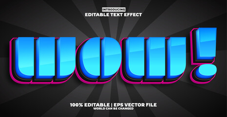 Wow new design text effect