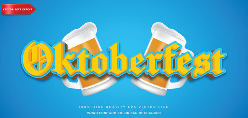 Oktoberfest editable text effect
