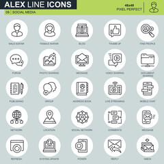 Fototapeta premium Colorful Icons Bundle | Web, Mobile & Infographic Icon Set (SVG/PNG)