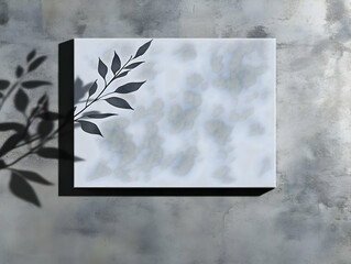 Abstract Illustration Grey Background Canvas Art