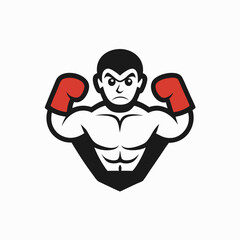  vector illustration of a boxer