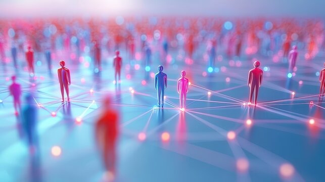 People network, visualizing global communication and collaborative connections people