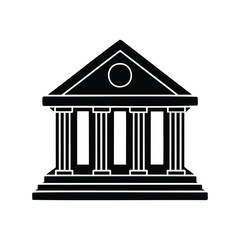 A building silhouette vector illustration