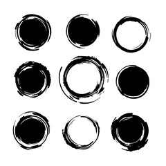 Black and white grunge frames	