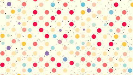 Pastel polka dot seamless pattern
