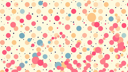 Pastel polka dot seamless pattern
