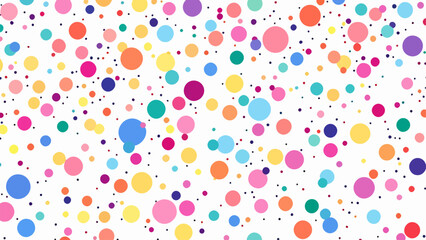 Pastel polka dot seamless pattern
