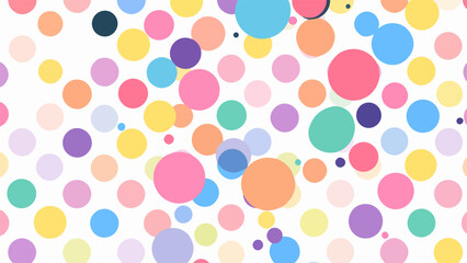 Pastel polka dot seamless pattern
