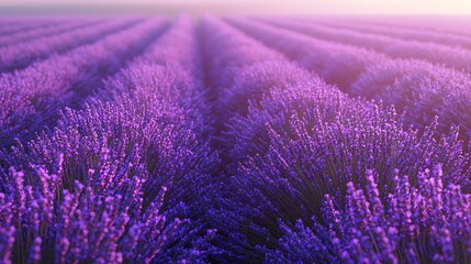Obraz premium Clustered Lavender Bloom in a Field