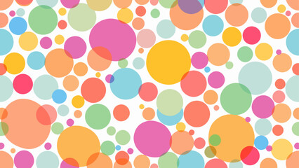 Seamless pattern with colorful balls