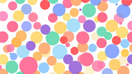 Seamless pattern with colorful balls