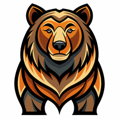 bear, animal, vector, transparent background, bear isolated on white
