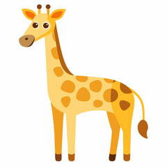 Obraz premium giraffe cartoon isolated on white