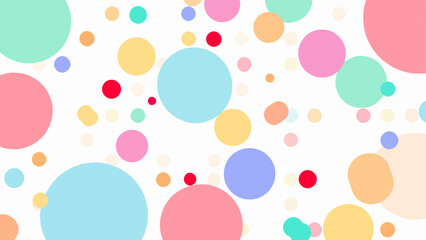 Polka dots background, seamless polka dots pattern