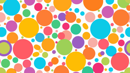 Polka dots background, seamless polka dots pattern