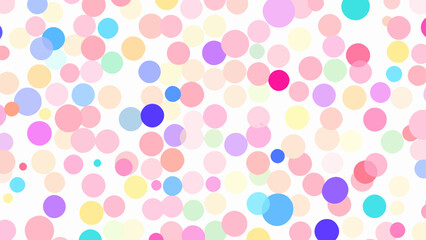 Colorful Random Circles Seamless Pattern background Vector, seamless polka dots pattern	