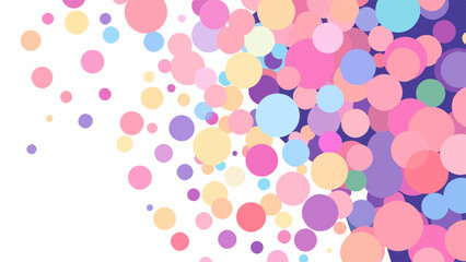 Colorful Random Circles Seamless Pattern background Vector, seamless polka dots pattern	
