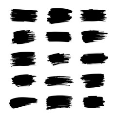 set of grunge brush strokes, Set of grunge brush strokes, set of brush strokes