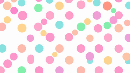 Colorful Random Circles Seamless Pattern background Vector, seamless polka dots pattern
