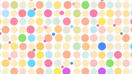 Colorful Random Circles Seamless Pattern background Vector, seamless polka dots pattern