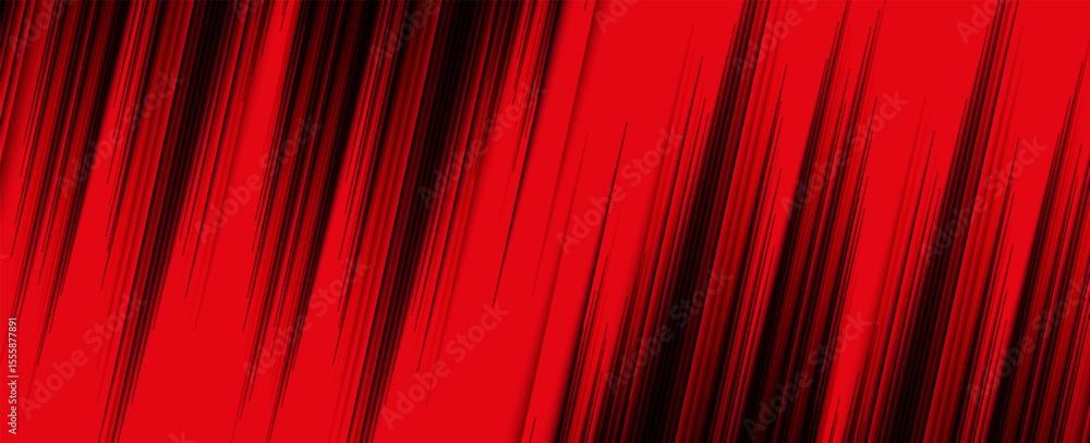 Aufkleber abstract speed lines style red color halftone banner design template. eps10