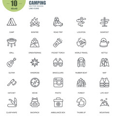 Fototapeta premium Flat Icons – Minimal Vector Set with Modern Theme