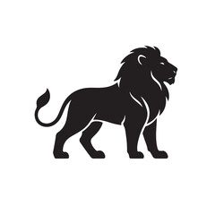 Lion Silhouette Vector for Strength, Power, and Wildlife Design