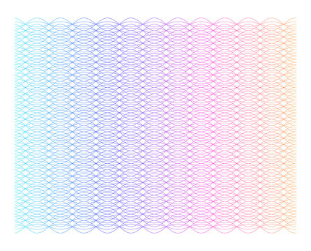 Abstract vector background design with maze mosaic texture. Soft rainbow color. Linear background. Design elements. Polygonal lines. Guilloche. Protective layer jpg banknotes, diplomas and certificate