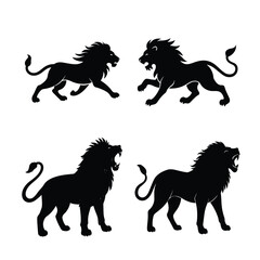 Lion silhouette bundle 