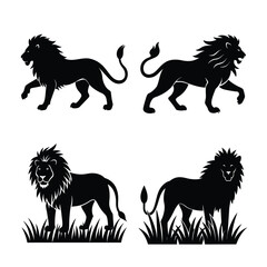 Lion silhouette bundle 