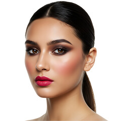 Makeup Look: Smokey Eyes, Bold Lips, Brown Skin