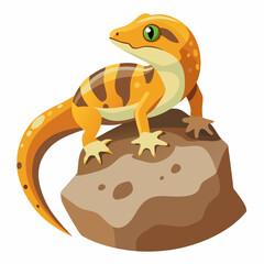 lizard cartoon isolated on white background