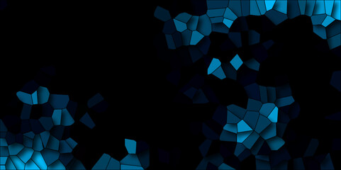 Mosaic formation of dark blue geometrical shapes creating a textured. Abstract colorful background with triangles. background of crystallized.