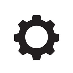 Gear Icon Settings and Configuration Vector Symbol