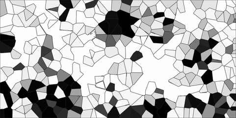 Abstract colored gray and black geometric hexagonal hexagon mosaic cement stone textured background. Low poly crystal mosaic background. Geometric pattern with 3d shapes vector Illustration.