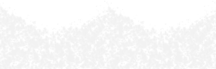 Ice snowflakes seamless border, Winter snowfall transparent background