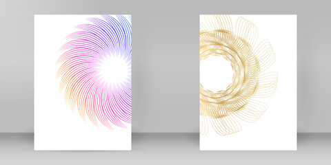 Design brochure A4 format advertising, for new product newsletters, technology graphics, report...