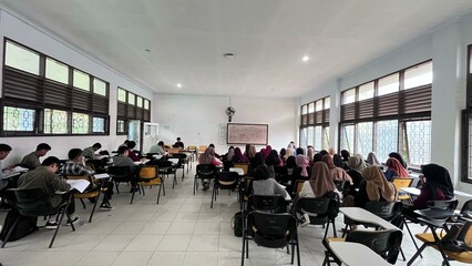 conference room with chairs and tables