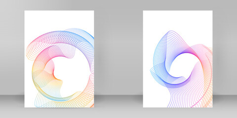 design brochure A4 format advertising, for new product newsletters, technology graphics, report...