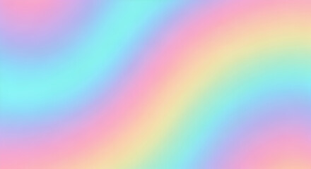 Obraz premium Pastel Rainbow Gradient Background Soft, Dreamy Hues for Design