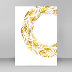 Easy editable vector spirals lines. design brochure A4 format advertising, jpg new product...