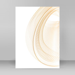 Design brochure A4 format advertising, for new product newsletters, technology graphics, report...