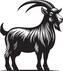 Coco the Sweet Cartoon Goat Vector Illustration